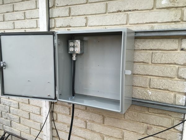 Power installation for network equipment.